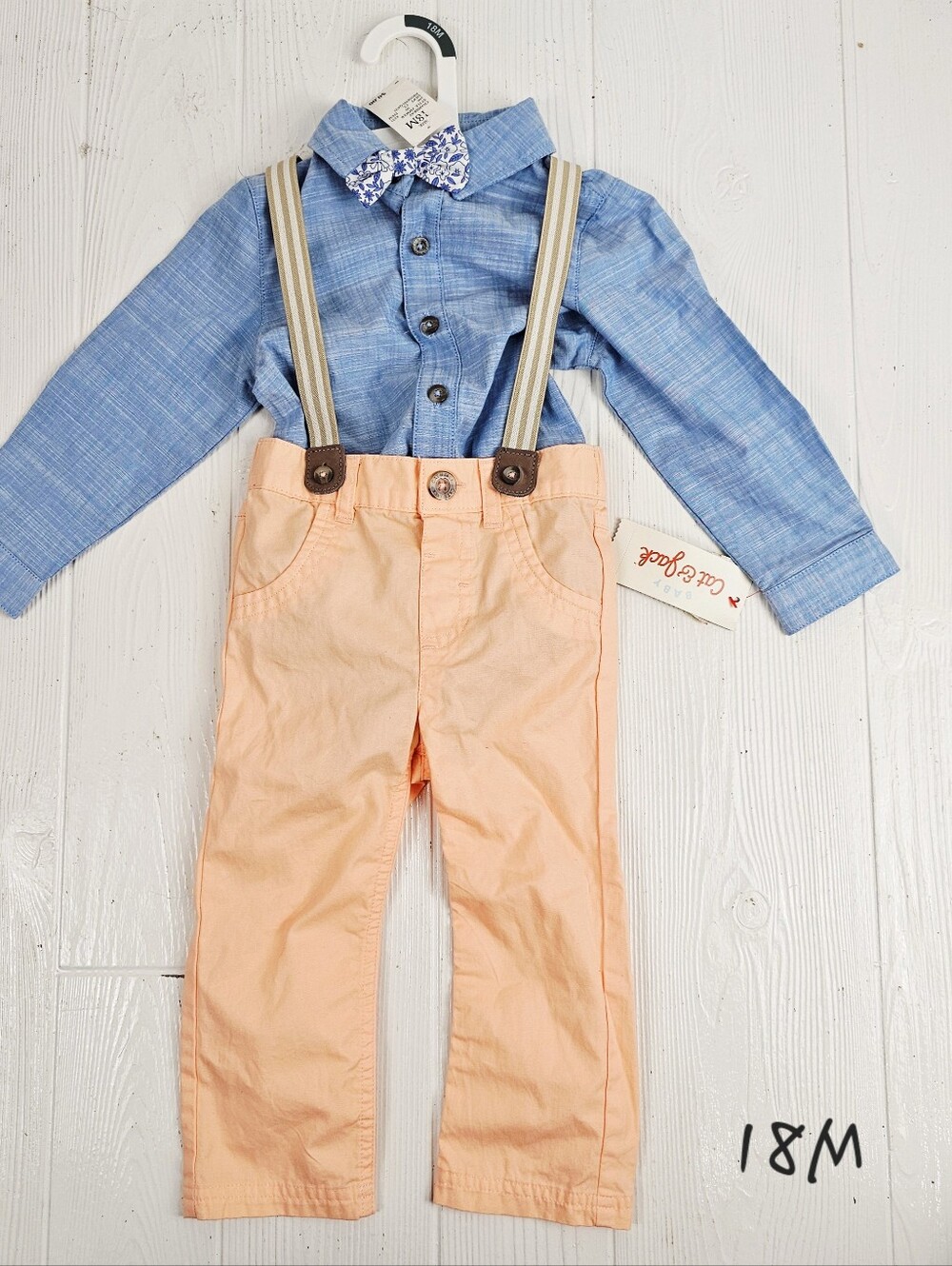 Cat & Jack Chambray 3 Piece Outfit